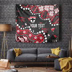 Personalized St Kilda Saints Tapestry Aboriginal Pattern with Graffiti Style