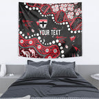 Personalized St Kilda Saints Tapestry Aboriginal Pattern with Graffiti Style