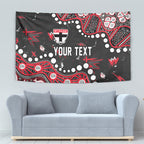 Personalized St Kilda Saints Tapestry Aboriginal Pattern with Graffiti Style