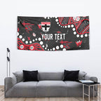 Personalized St Kilda Saints Tapestry Aboriginal Pattern with Graffiti Style