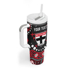 Personalized St Kilda Saints Tumbler With Handle Aboriginal Pattern with Graffiti Style