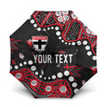 Personalized St Kilda Saints Umbrella Aboriginal Pattern with Graffiti Style