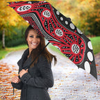 Personalized St Kilda Saints Umbrella Aboriginal Pattern with Graffiti Style