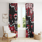 Personalized St Kilda Saints Window Curtain Aboriginal Pattern with Graffiti Style