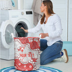 Personalized Sydney Swans Laundry Basket Aboriginal Pattern with Graffiti Style