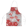 Personalized Sydney Swans Apron Aboriginal Pattern with Graffiti Style