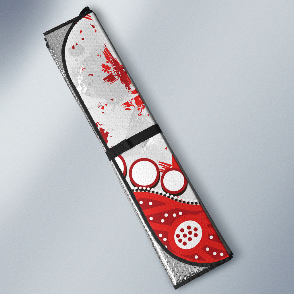 Personalized Sydney Swans Auto Sun Shade Aboriginal Pattern with Graffiti Style