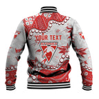 Personalized Sydney Swans Baseball Jacket Aboriginal Pattern with Graffiti Style