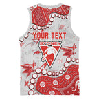 Personalized Sydney Swans Basketball Jersey Aboriginal Pattern with Graffiti Style