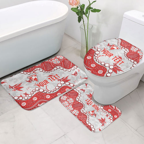 Personalized Sydney Swans Bathroom Set Aboriginal Pattern with Graffiti Style