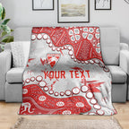 Personalized Sydney Swans Blanket Aboriginal Pattern with Graffiti Style