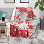 Personalized Sydney Swans Blanket Aboriginal Pattern with Graffiti Style