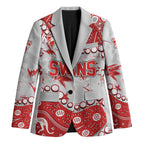 Personalized Sydney Swans Blazer Aboriginal Pattern with Graffiti Style
