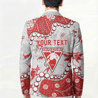 Personalized Sydney Swans Blazer Aboriginal Pattern with Graffiti Style