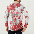 Personalized Sydney Swans Button Sweatshirt Aboriginal Pattern with Graffiti Style