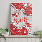 Personalized Sydney Swans Canvas Wall Art Aboriginal Pattern with Graffiti Style