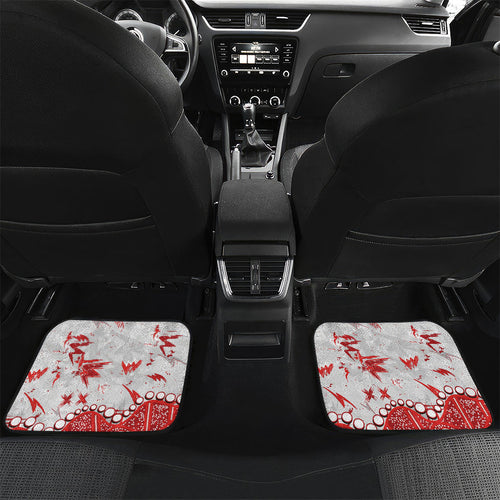 Personalized Sydney Swans Car Mats Aboriginal Pattern with Graffiti Style