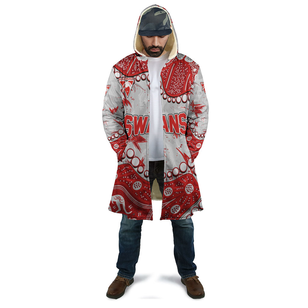 Personalized Sydney Swans Cloak Aboriginal Pattern with Graffiti Style