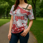 Personalized Sydney Swans Cross Shoulder Shirt Aboriginal Pattern with Graffiti Style