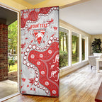 Personalized Sydney Swans Door Cover Aboriginal Pattern with Graffiti Style