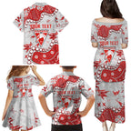 Personalized Sydney Swans Family Matching Puletasi and Hawaiian Shirt Aboriginal Pattern with Graffiti Style