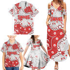 Personalized Sydney Swans Family Matching Summer Maxi Dress and Hawaiian Shirt Aboriginal Pattern with Graffiti Style