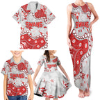 Personalized Sydney Swans Family Matching Tank Maxi Dress and Hawaiian Shirt Aboriginal Pattern with Graffiti Style