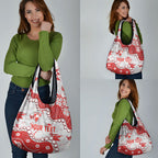 Personalized Sydney Swans Grocery Bag Aboriginal Pattern with Graffiti Style