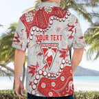 Personalized Sydney Swans Hawaiian Shirt Aboriginal Pattern with Graffiti Style