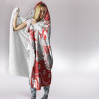 Personalized Sydney Swans Hooded Blanket Aboriginal Pattern with Graffiti Style