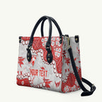 Personalized Sydney Swans Leather Bag Aboriginal Pattern with Graffiti Style