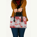 Personalized Sydney Swans Leather Bag Aboriginal Pattern with Graffiti Style
