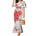 Personalized Sydney Swans Mermaid Dress Aboriginal Pattern with Graffiti Style