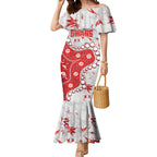 Personalized Sydney Swans Mermaid Dress Aboriginal Pattern with Graffiti Style