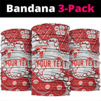 Personalized Sydney Swans Neck Gaiter Aboriginal Pattern with Graffiti Style