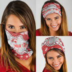 Personalized Sydney Swans Neck Gaiter Aboriginal Pattern with Graffiti Style
