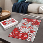 Personalized Sydney Swans Puzzle Aboriginal Pattern with Graffiti Style
