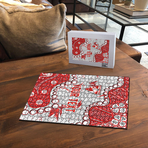 Personalized Sydney Swans Puzzle Aboriginal Pattern with Graffiti Style