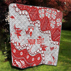 Personalized Sydney Swans Quilt Aboriginal Pattern with Graffiti Style