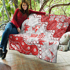 Personalized Sydney Swans Quilt Aboriginal Pattern with Graffiti Style