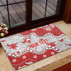 Personalized Sydney Swans Rubber Doormat Aboriginal Pattern with Graffiti Style