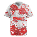 Personalized Sydney Swans Rugby Jersey Aboriginal Pattern with Graffiti Style