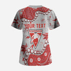 Personalized Sydney Swans Scrub Top Aboriginal Pattern with Graffiti Style