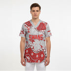 Personalized Sydney Swans Scrub Top Aboriginal Pattern with Graffiti Style