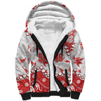 Personalized Sydney Swans Sherpa Hoodie Aboriginal Pattern with Graffiti Style