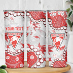 Personalized Sydney Swans Skinny Tumbler Aboriginal Pattern with Graffiti Style