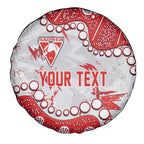 Personalized Sydney Swans Spare Tire Cover Aboriginal Pattern with Graffiti Style