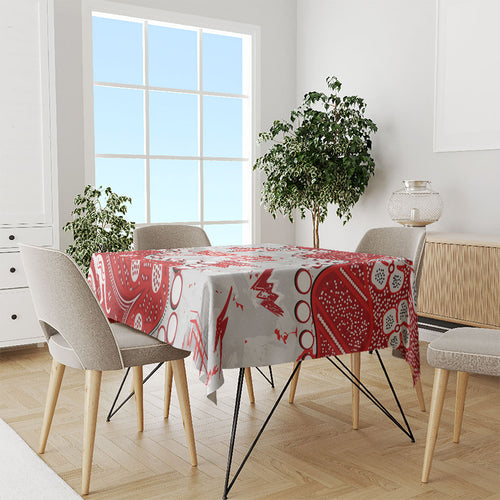 Personalized Sydney Swans Tablecloth Aboriginal Pattern with Graffiti Style
