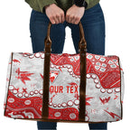 Personalized Sydney Swans Travel Bag Aboriginal Pattern with Graffiti Style