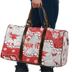 Personalized Sydney Swans Travel Bag Aboriginal Pattern with Graffiti Style